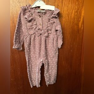 NWT SHEIN Kids- Adorable Polka Dot Baby Romper